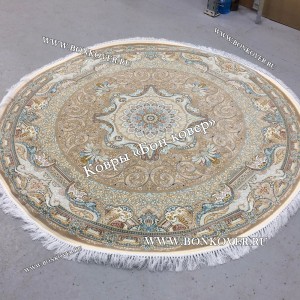 Иранский Ковер Для Гостиной Дизайн 30602 Круг