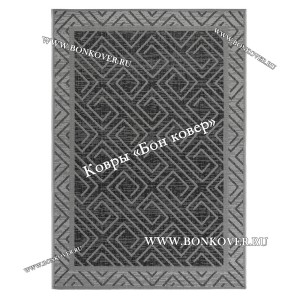 Безворсовый ковер дизайн 145 черный