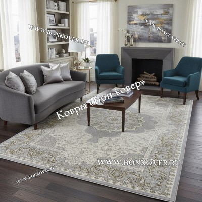 Турецкий Ковер Для Гостиной Арт 131 Серый